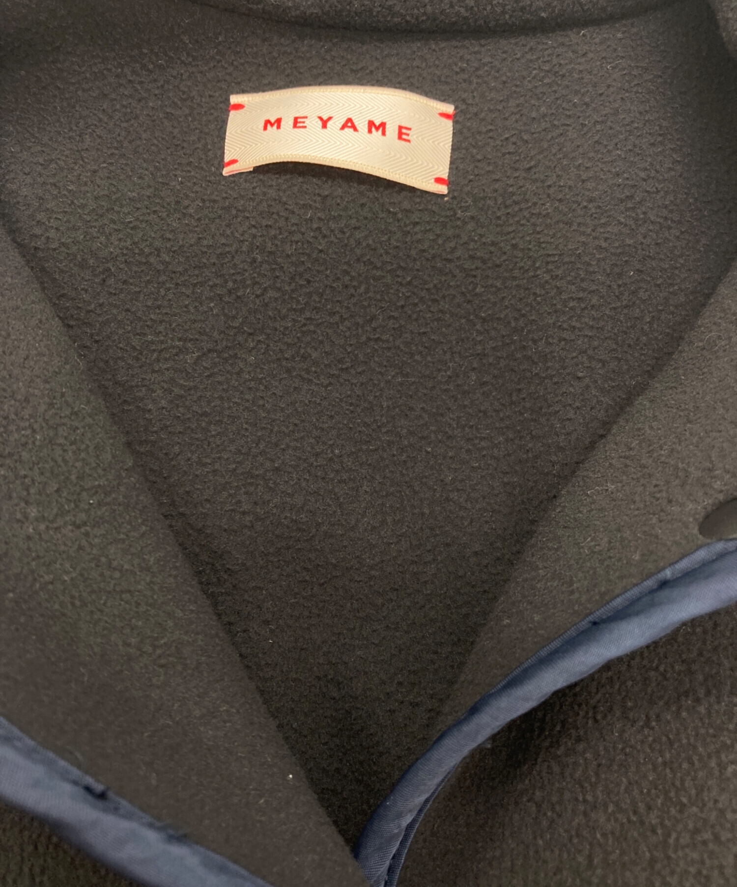 中古・古着通販】MEYAME (メヤメ) FLEECE COACH JACKET ブラック 