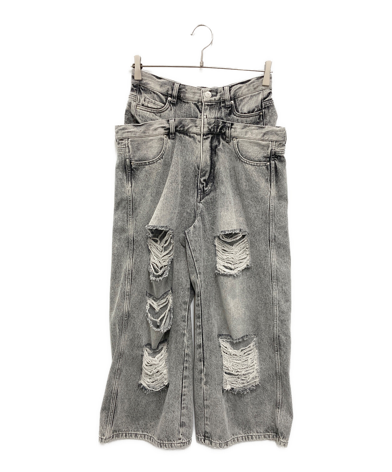 thetoe LEXINGTON DOUBLE BELT DENIM PANTS THETOE Lexington double