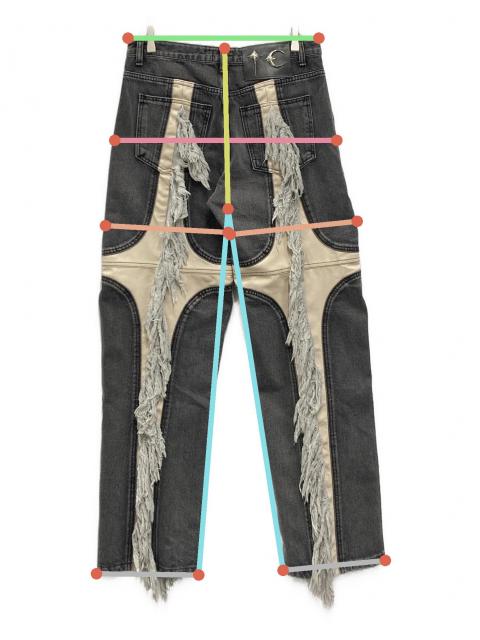 中古・古着通販】THUG CLUB (サグ クラブ) Mohican Leather Denim