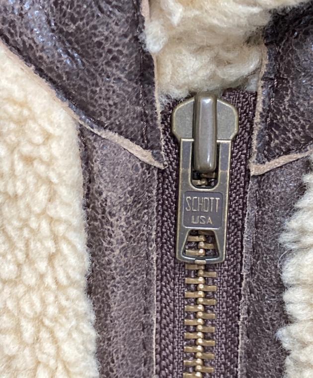 中古・古着通販】Schott (ショット) ボアフライトジャケット ベージュ