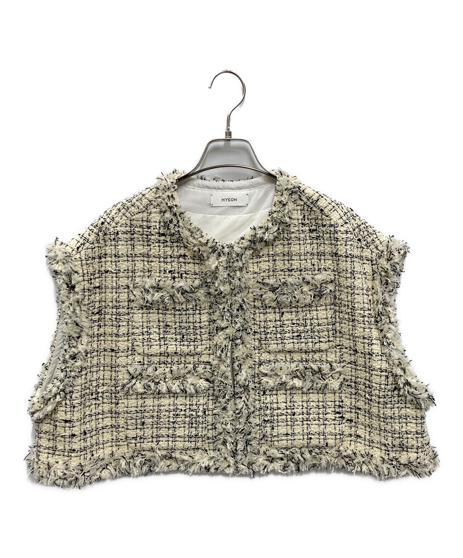 中古・古着通販】HYEON (ヘヨン) basil gilet アイボリー サイズ:FREE