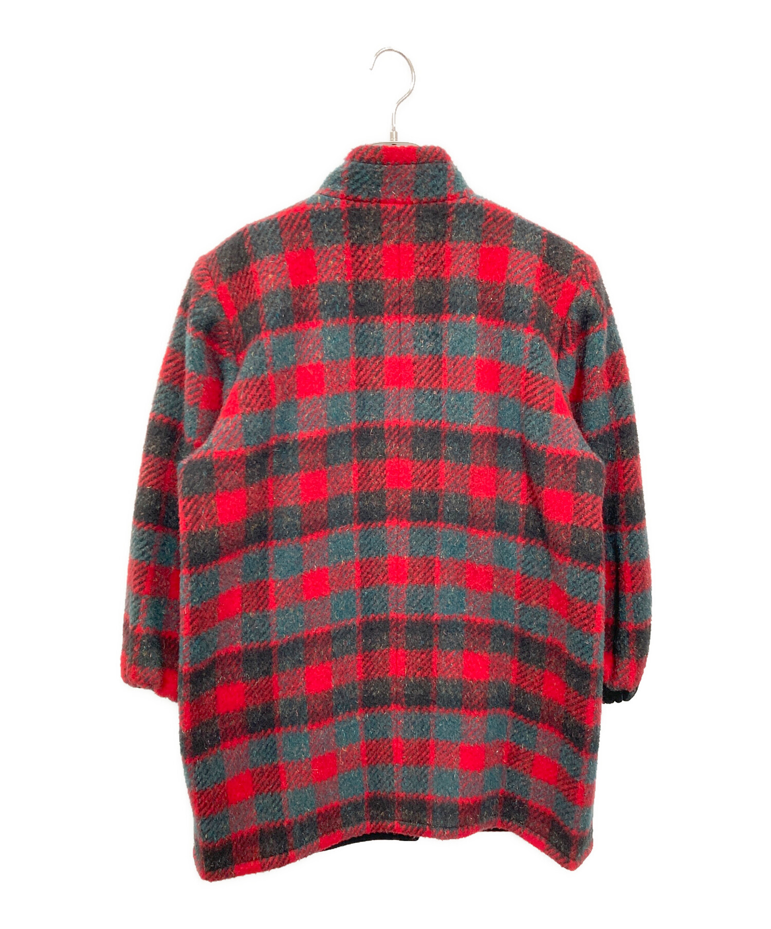 イブサンローラン チェックのフレアコート イブサンローラン チェックのフレアコート