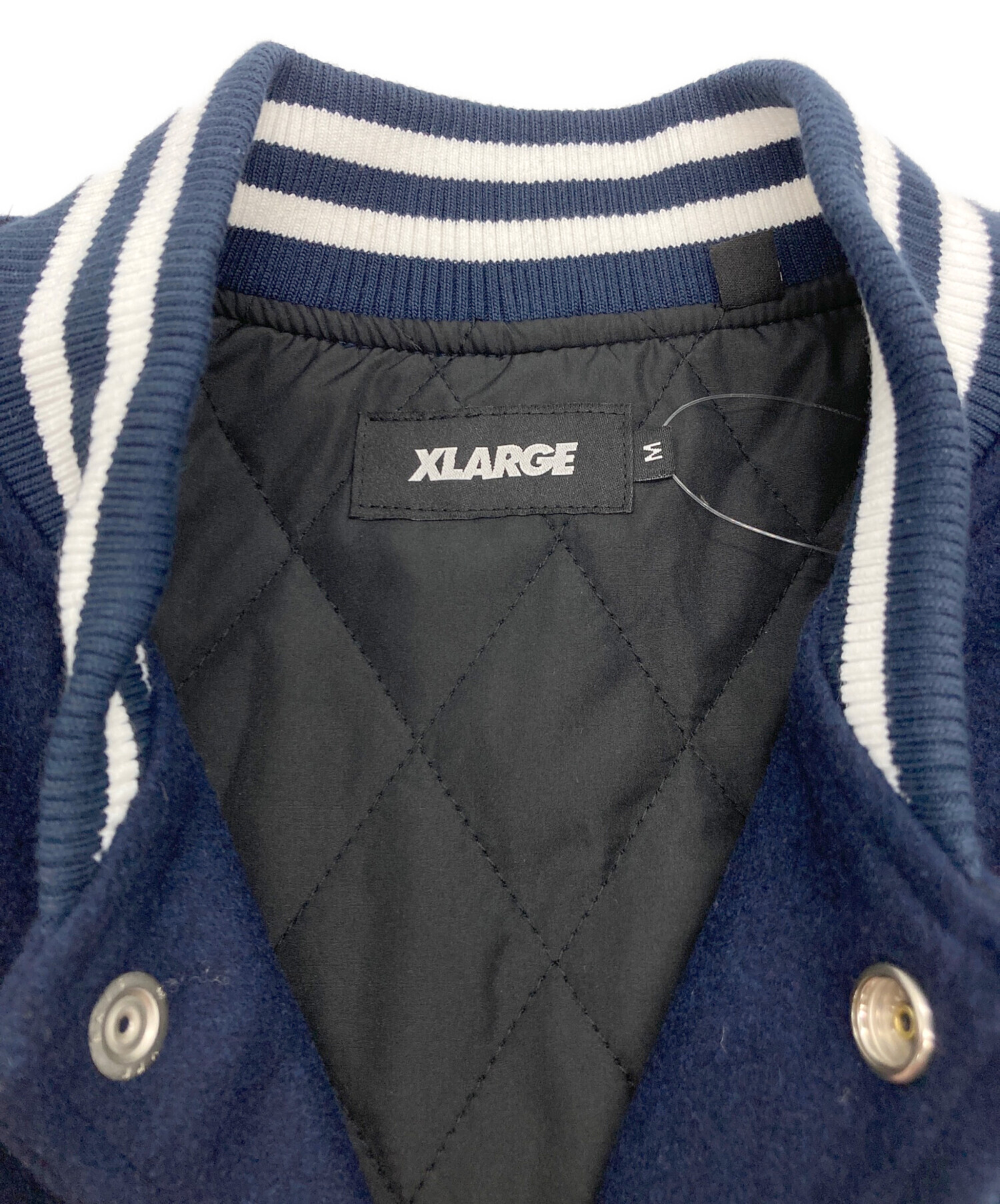 中古・古着通販】X-LARGE (エクストララージ) VARSITY JACKET ネイビー