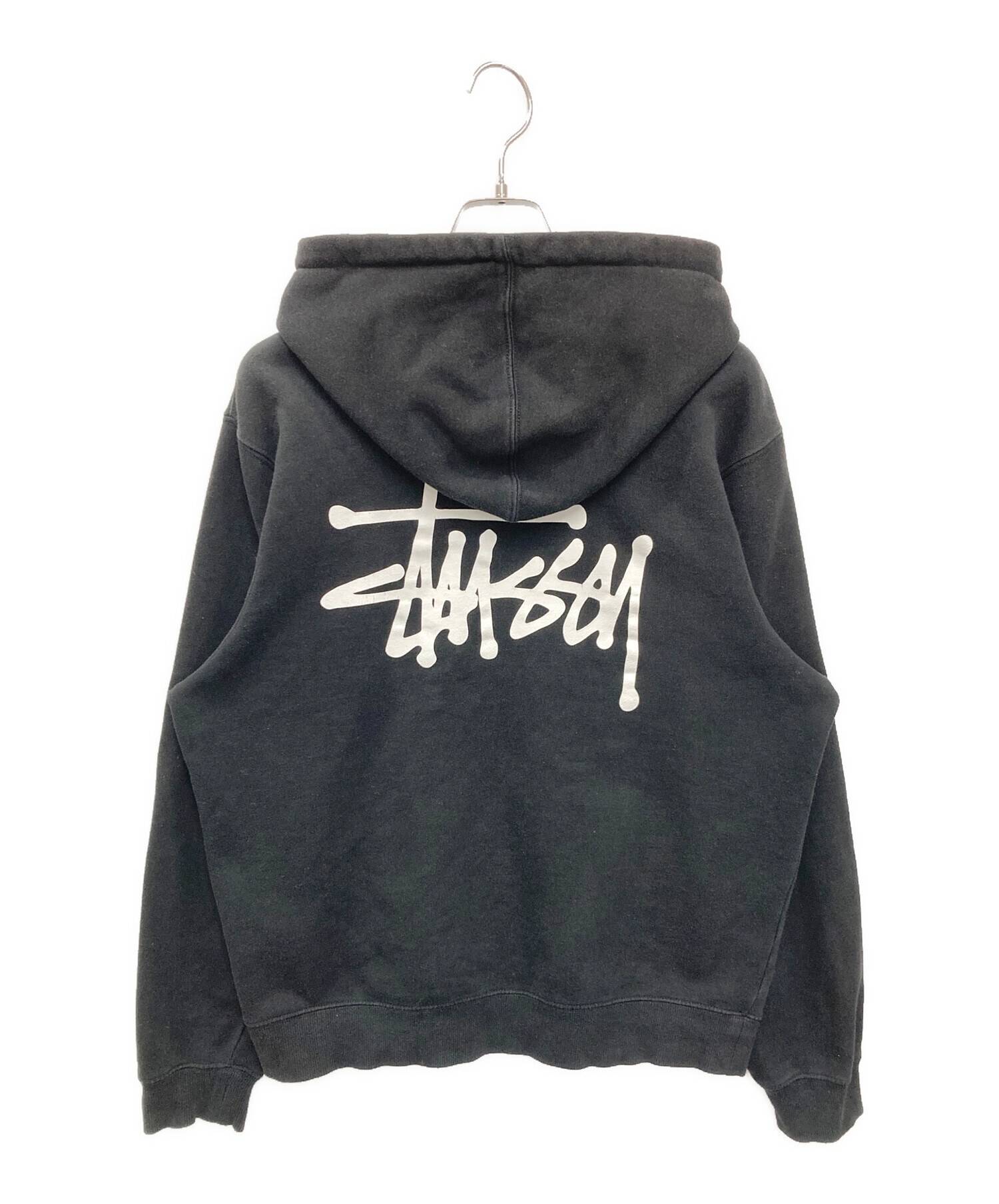 中古・古着通販】stussy (ステューシー) BASIC STUSSY HOODIE ブラック 