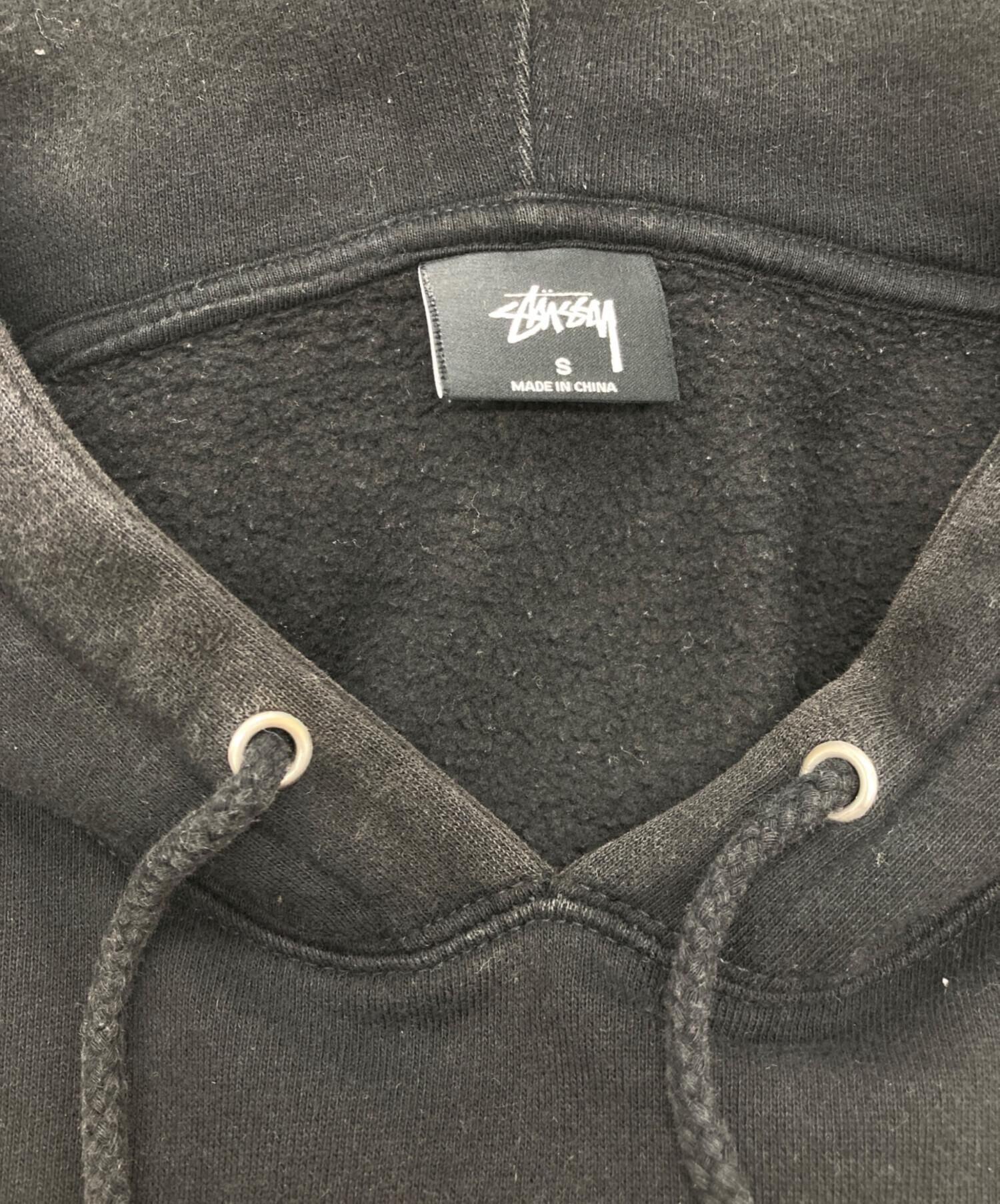 中古・古着通販】stussy (ステューシー) BASIC STUSSY HOODIE ブラック 