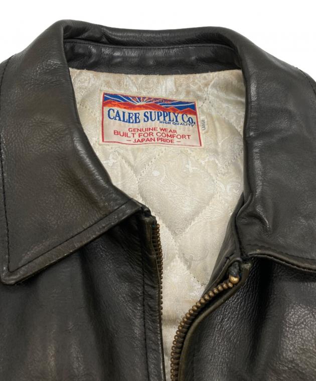 中古・古着通販】CALEE (キャリー) カウレザージャケット ブラウン