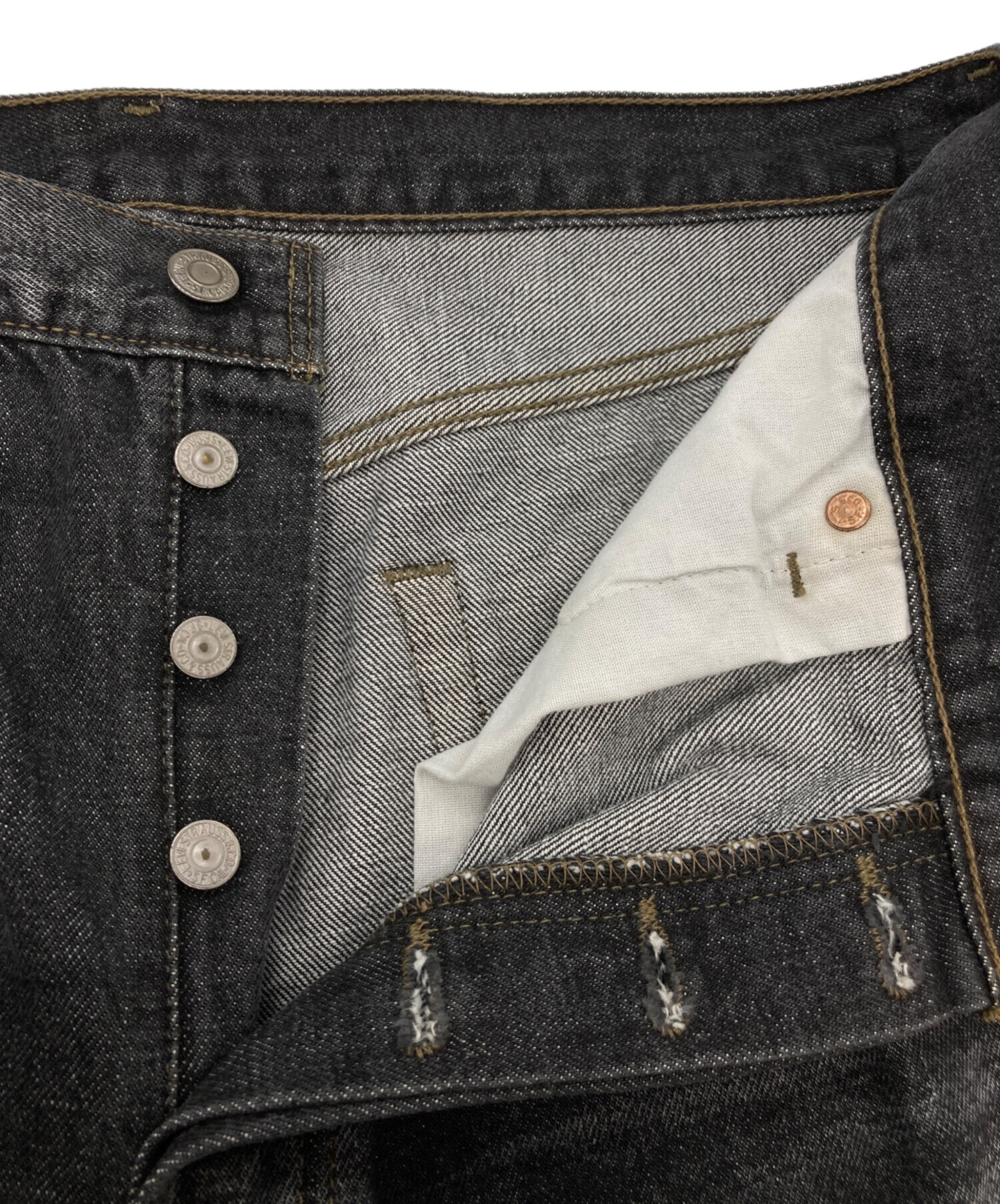 中古・古着通販】LEVI'S (リーバイス) ［古着］501先染めブラック