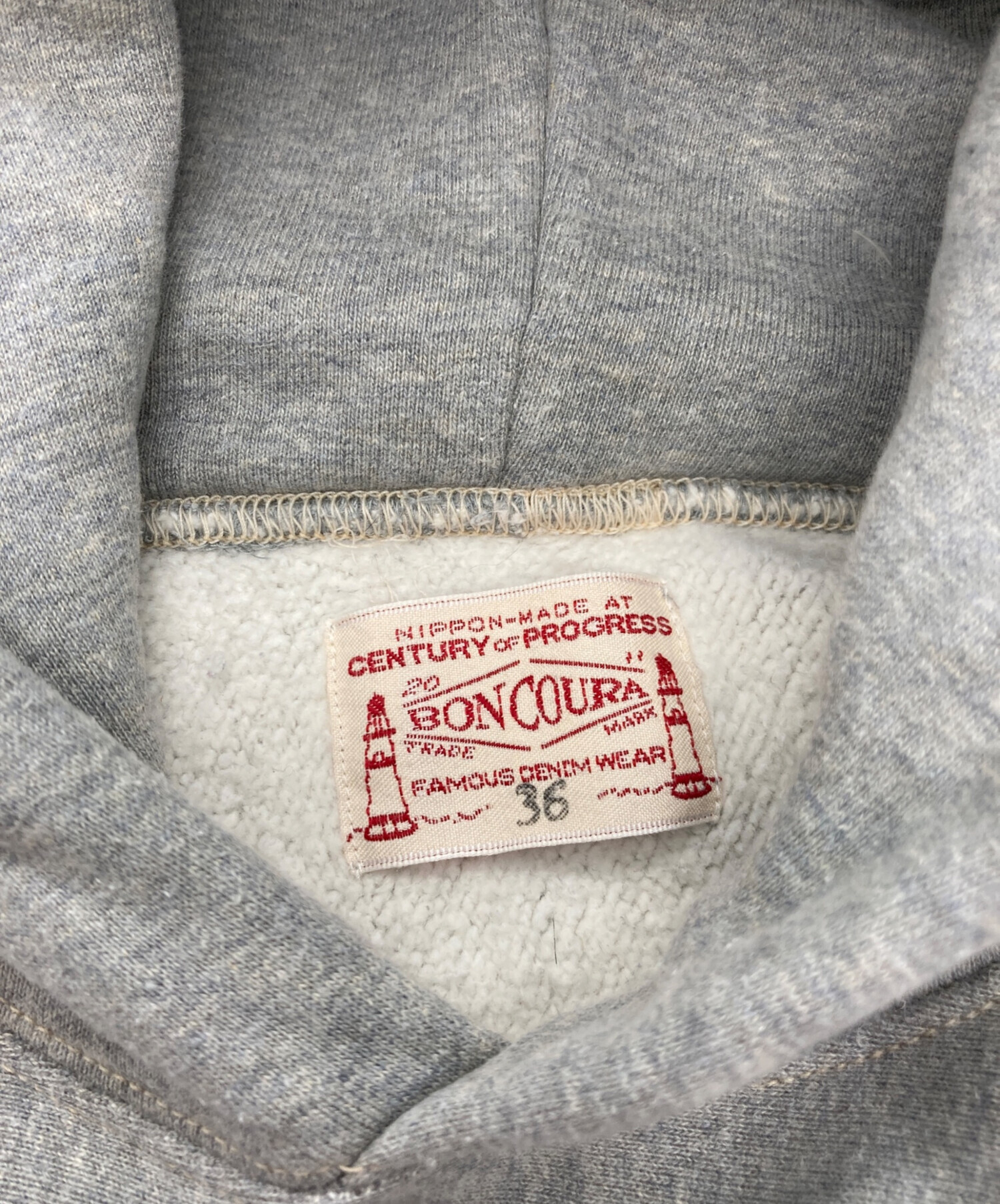 BONCOURA USAFA プリントパーカー 38 USAFA Reflector Print Loop Wheeled Hoodie Oatmeal SALON LIMITED