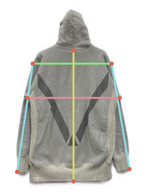 BONCOURA USAFA プリントパーカー 38 USAFA Reflector Print Loop Wheeled Hoodie Oatmeal SALON LIMITED