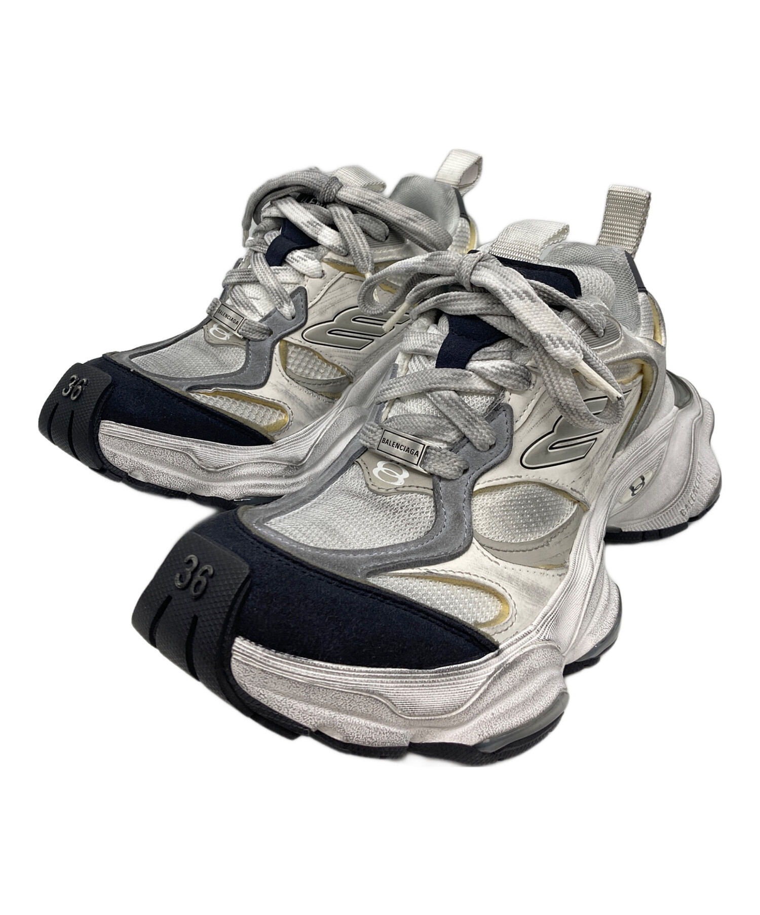 中古・古着通販】BALENCIAGA (バレンシアガ) cargo36 グレー サイズ 