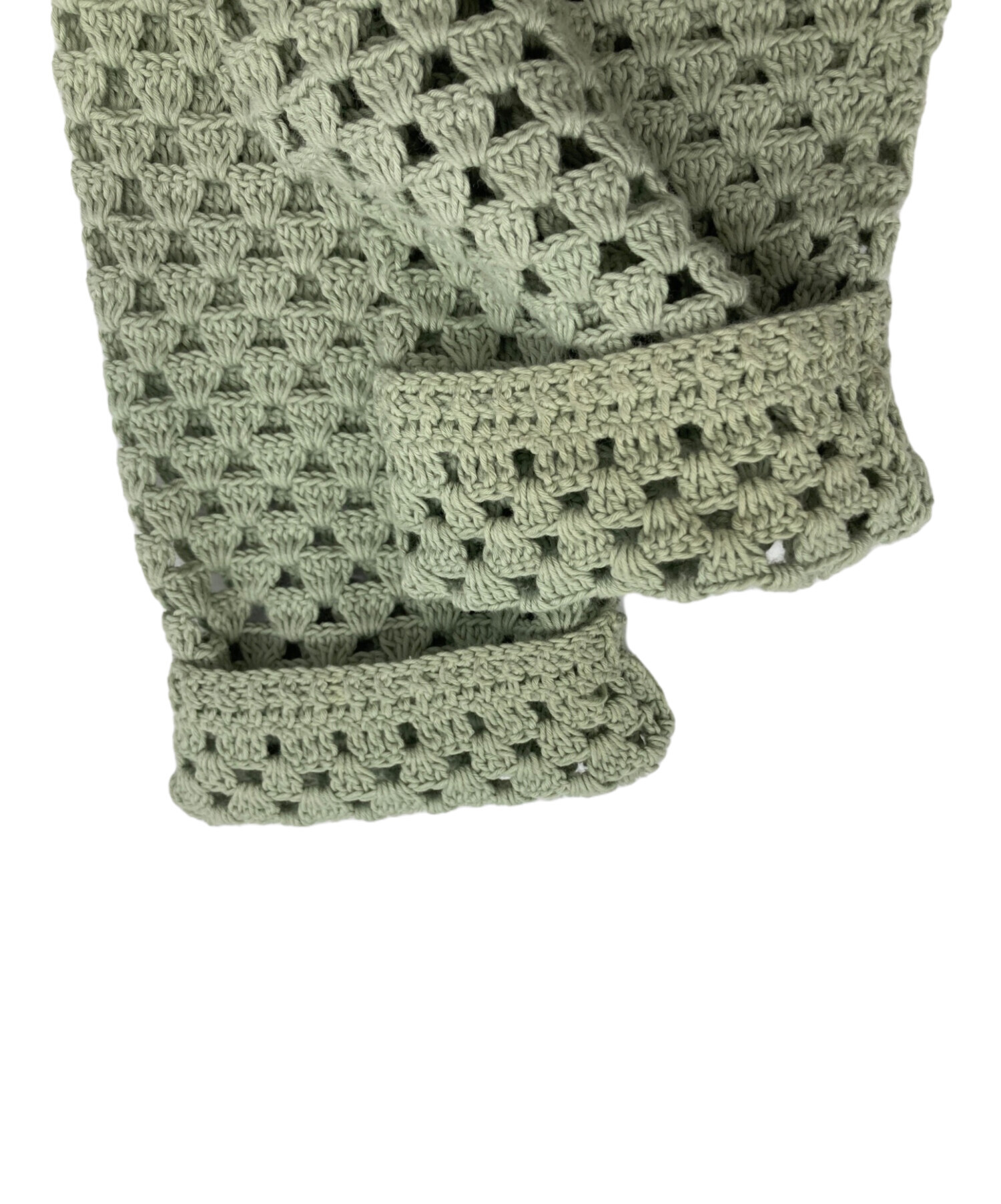 中古・古着通販】UNUSED (アンユーズド) Crochet cardigan グリーン