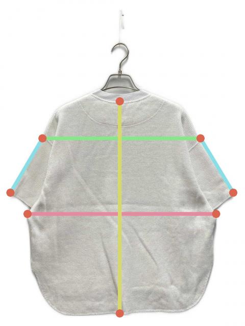 【美品】  BLAMINK / ブラミンク | M.SUMMER / ワッフルショートスリーブ カットソー Tシャツ | 36 | ホワイト | レディース BLAMINK - 【美品】 BLAMINK / ブラミンク | M.SUMMER / ワッフル