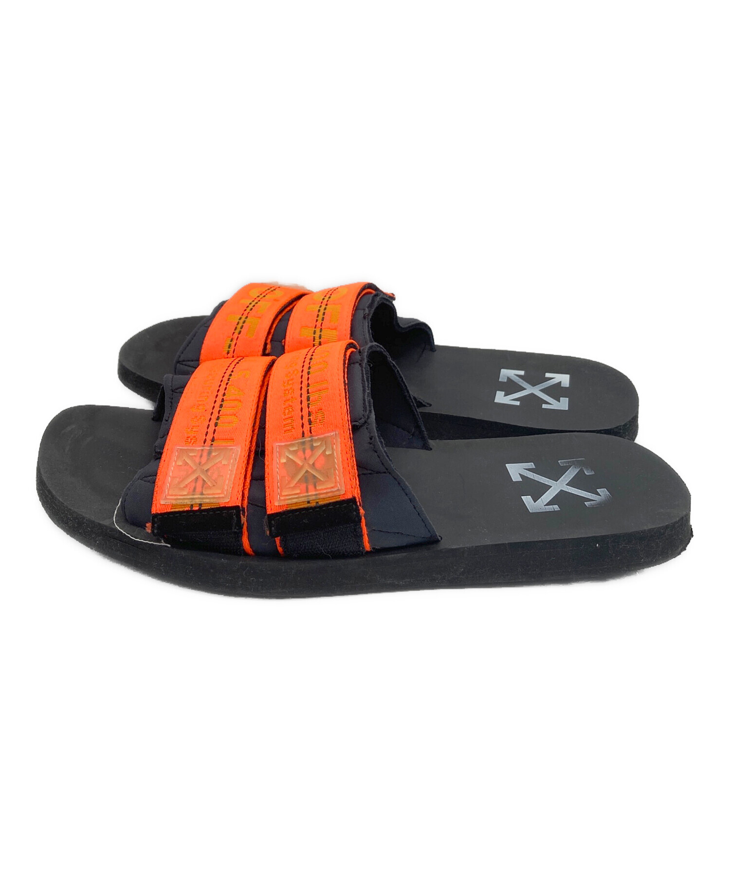 中古・古着通販】OFFWHITE (オフホワイト) INDUSTRIAL SLIDER ブラック