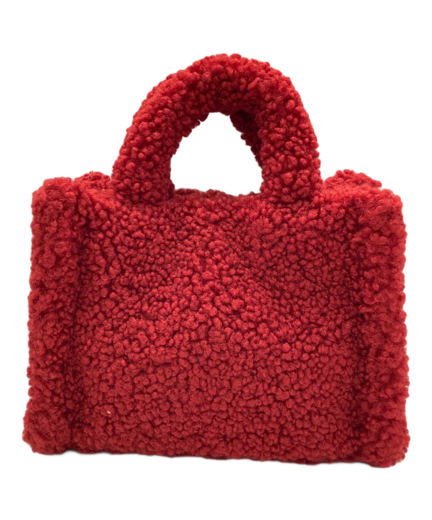 中古・古着通販】SIMYON (シミョン) モコモコバッグS レッド｜ブランド