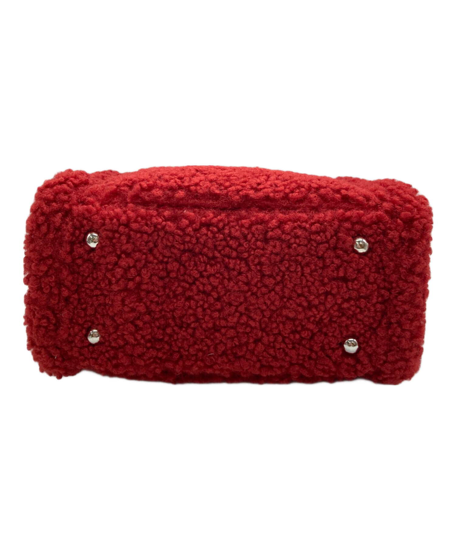 中古・古着通販】SIMYON (シミョン) モコモコバッグS レッド｜ブランド