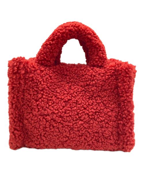 中古・古着通販】SIMYON (シミョン) モコモコバッグS レッド｜ブランド