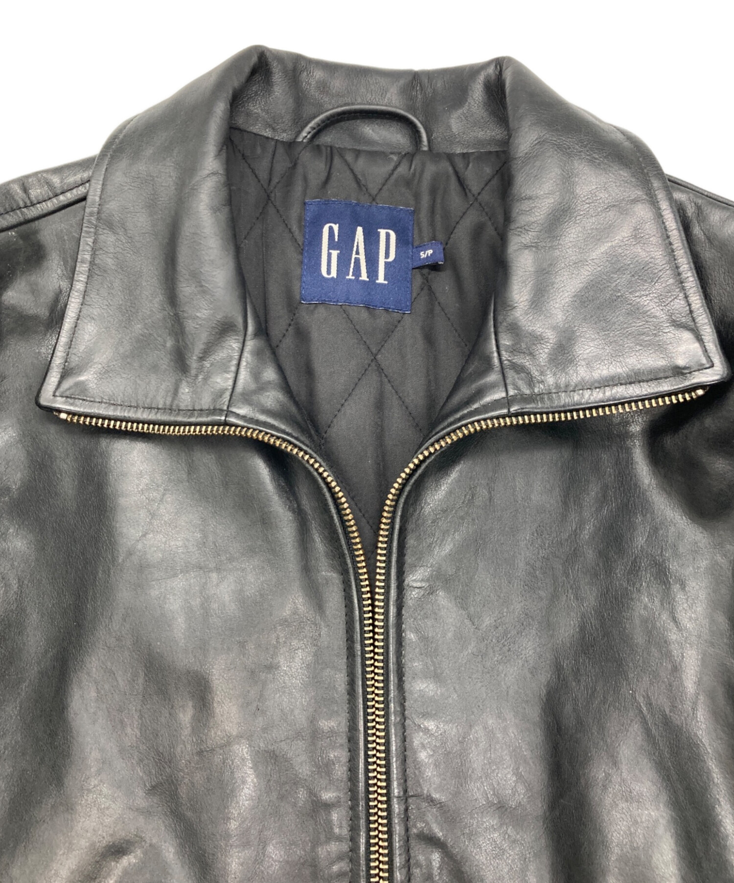 中古・古着通販】GAP (ギャップ) ジップアップレザージャケット