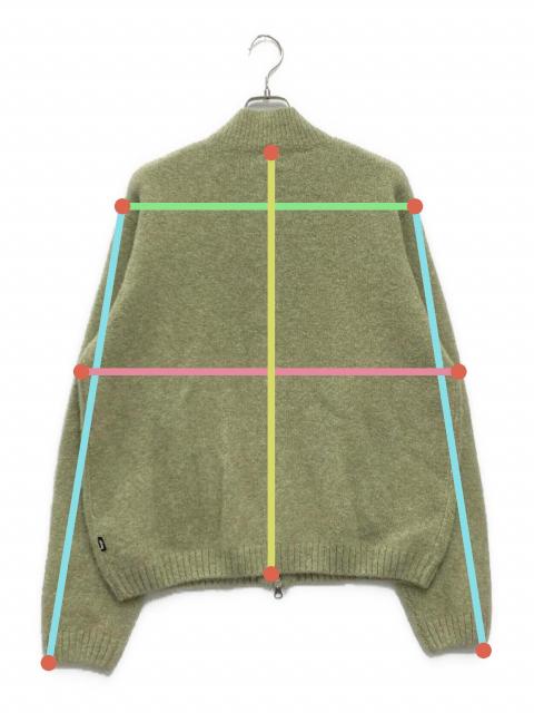 中古・古着通販】stussy (ステューシー) FULL ZIP BRUSHED MERINO