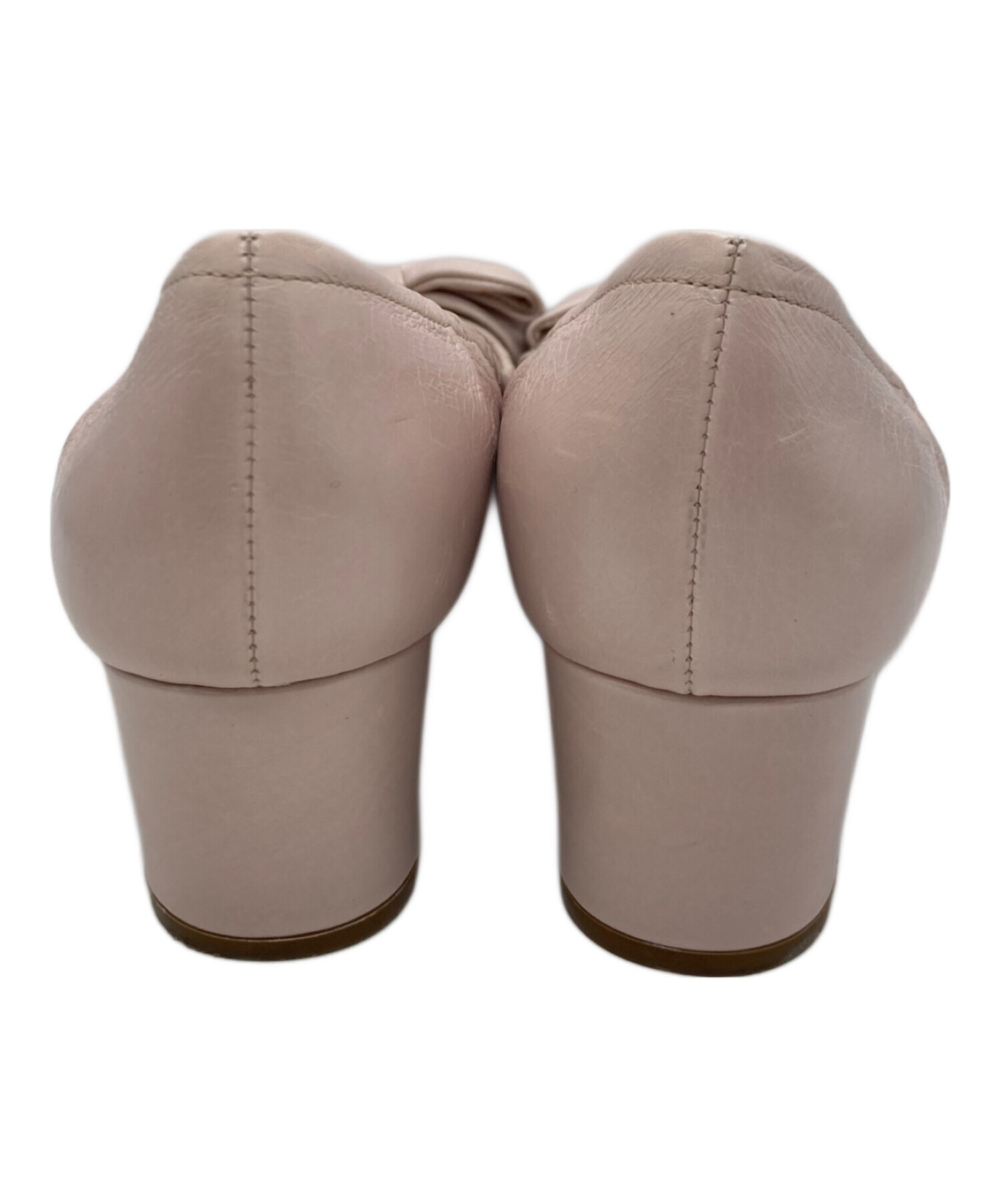 中古・古着通販】PRADA (プラダ) リボンパンプス ピンク サイズ:38 1/2