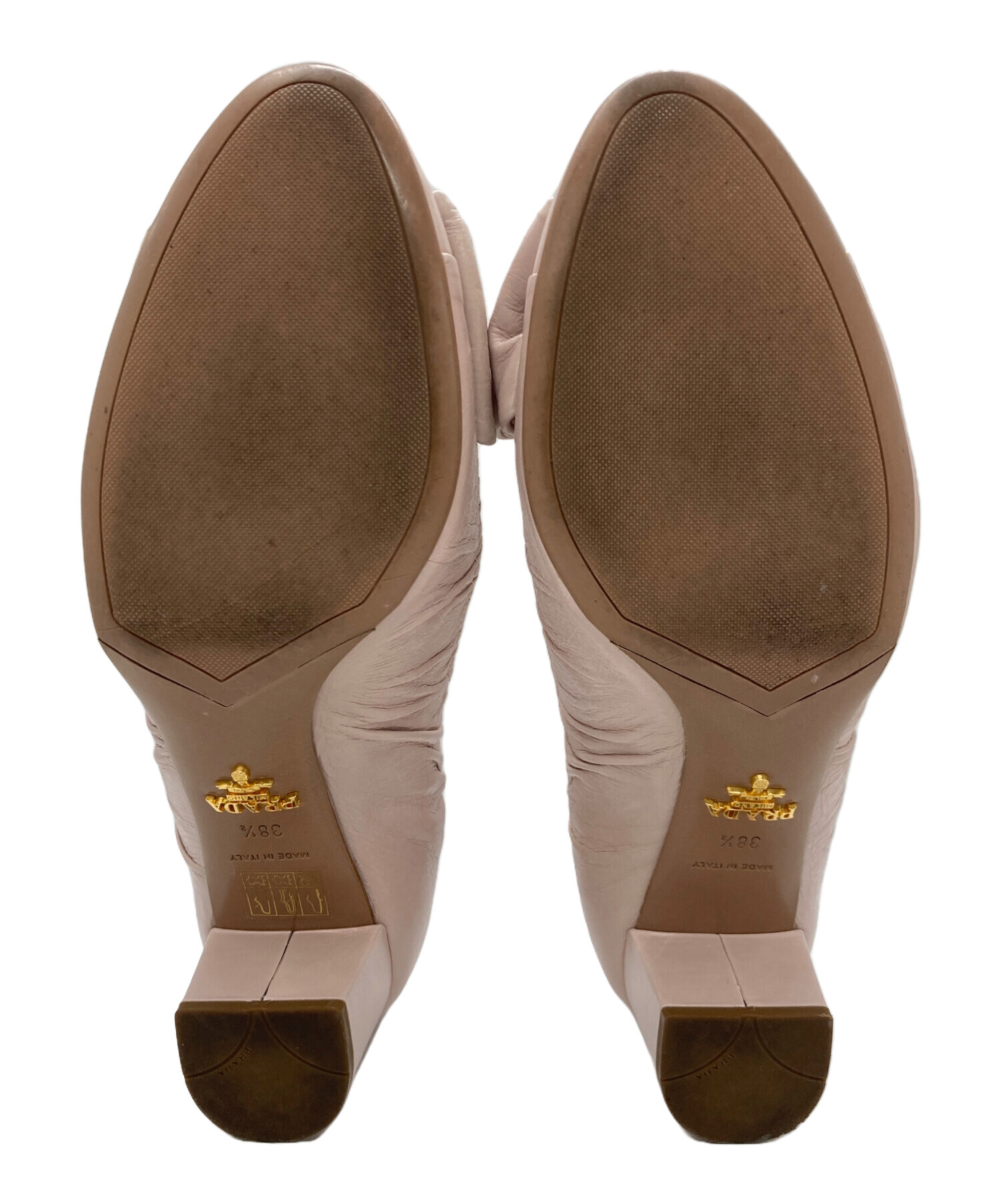 中古・古着通販】PRADA (プラダ) リボンパンプス ピンク サイズ:38 1/2