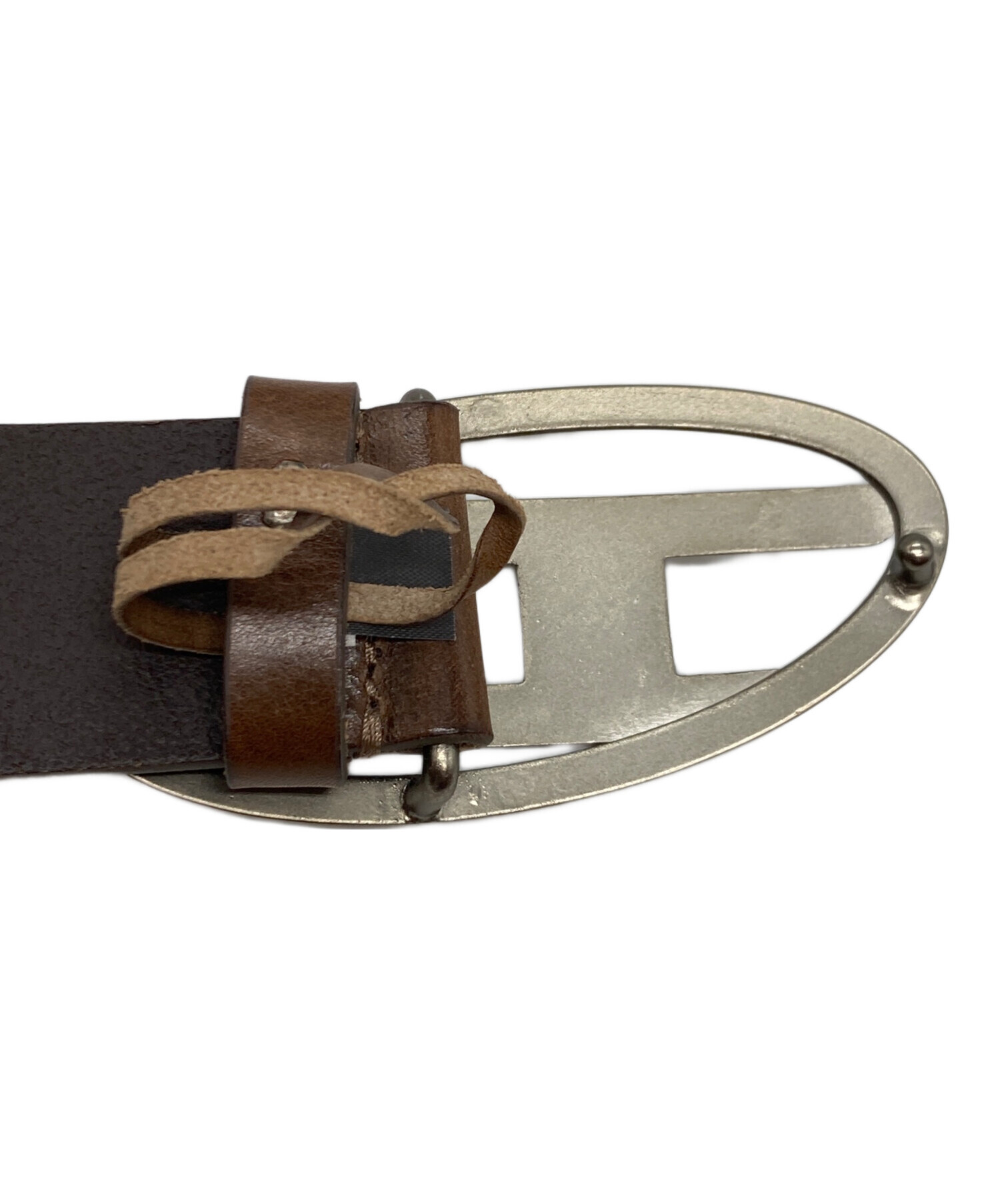 中古・古着通販】DIESEL (ディーゼル) DIESEL レザーベルト ブラウン