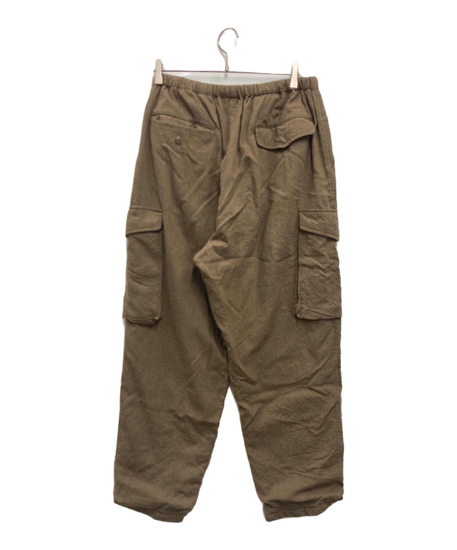 中古・古着通販】COMOLI (コモリ) KHAKI縮絨ウール 6Pパンツ ブラウン