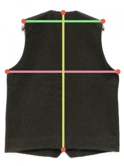 confect ウールモッサークルーネックベストサイズ4 カーキ CONFECT