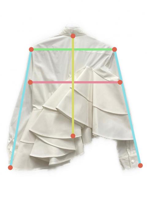 中古・古着通販】cygne (シーニュ) アシメフリルブラウス Florian