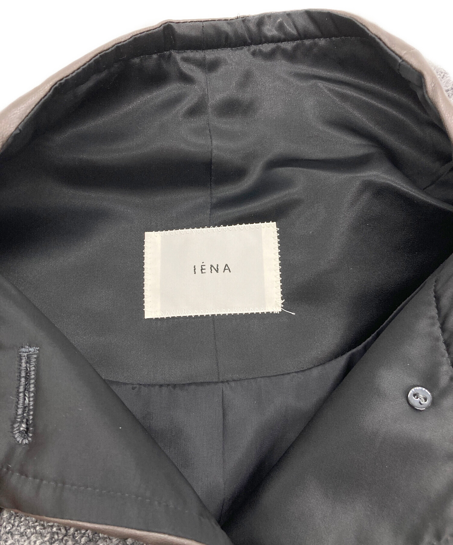 中古・古着通販】IENA (イエナ) ツイードリボンコート グレー サイズ