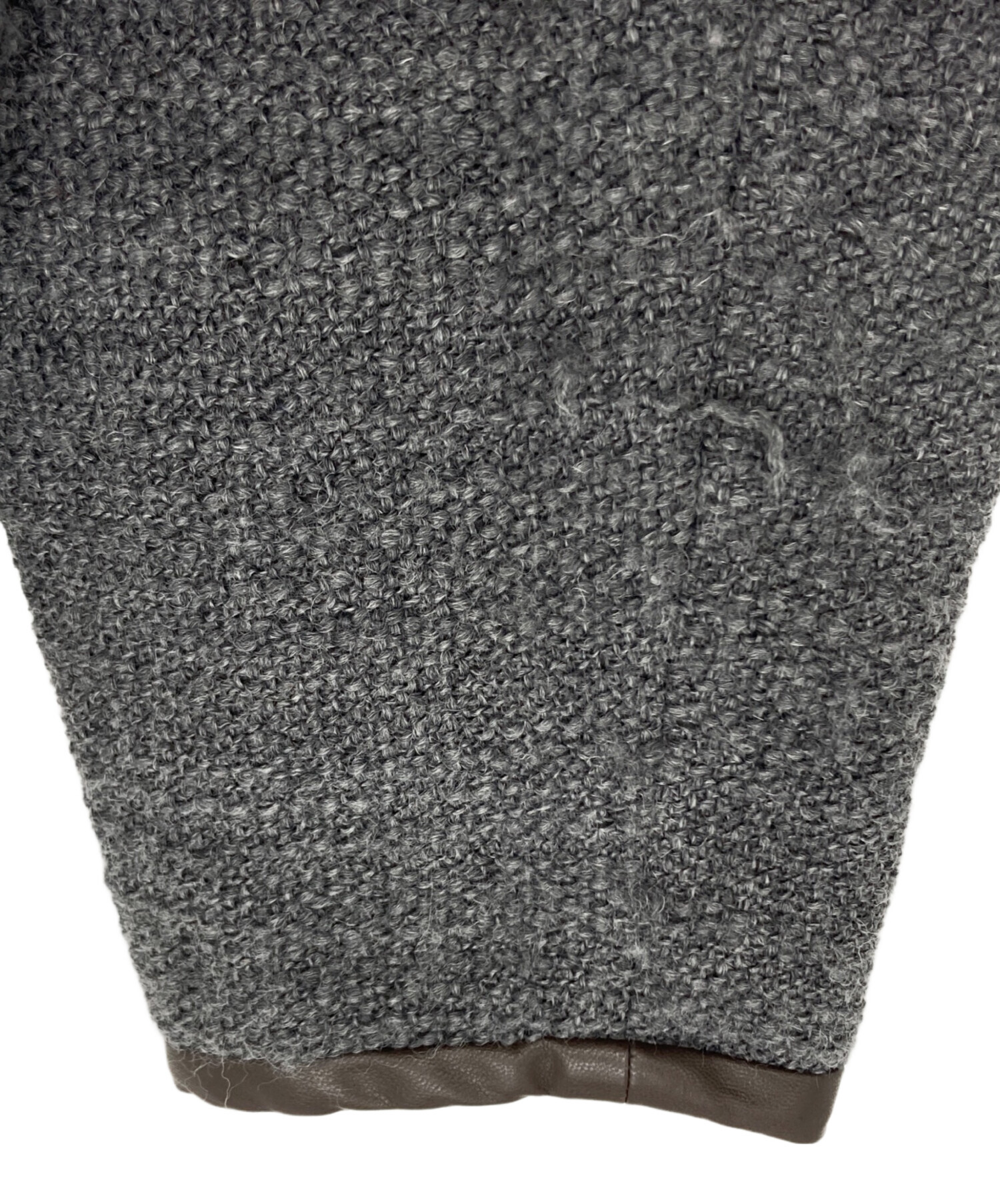 中古・古着通販】IENA (イエナ) ツイードリボンコート グレー サイズ