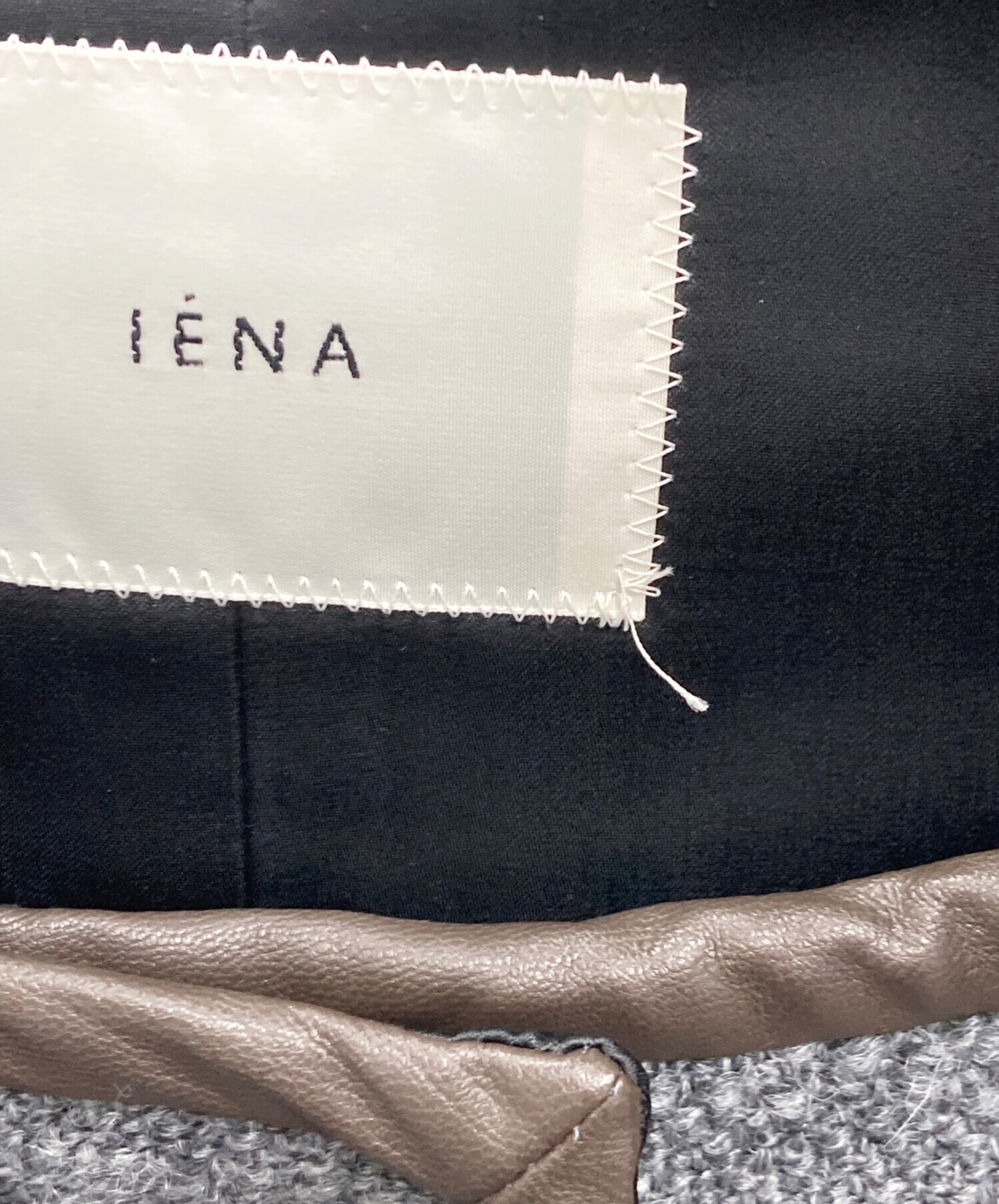 中古・古着通販】IENA (イエナ) ツイードリボンコート グレー サイズ