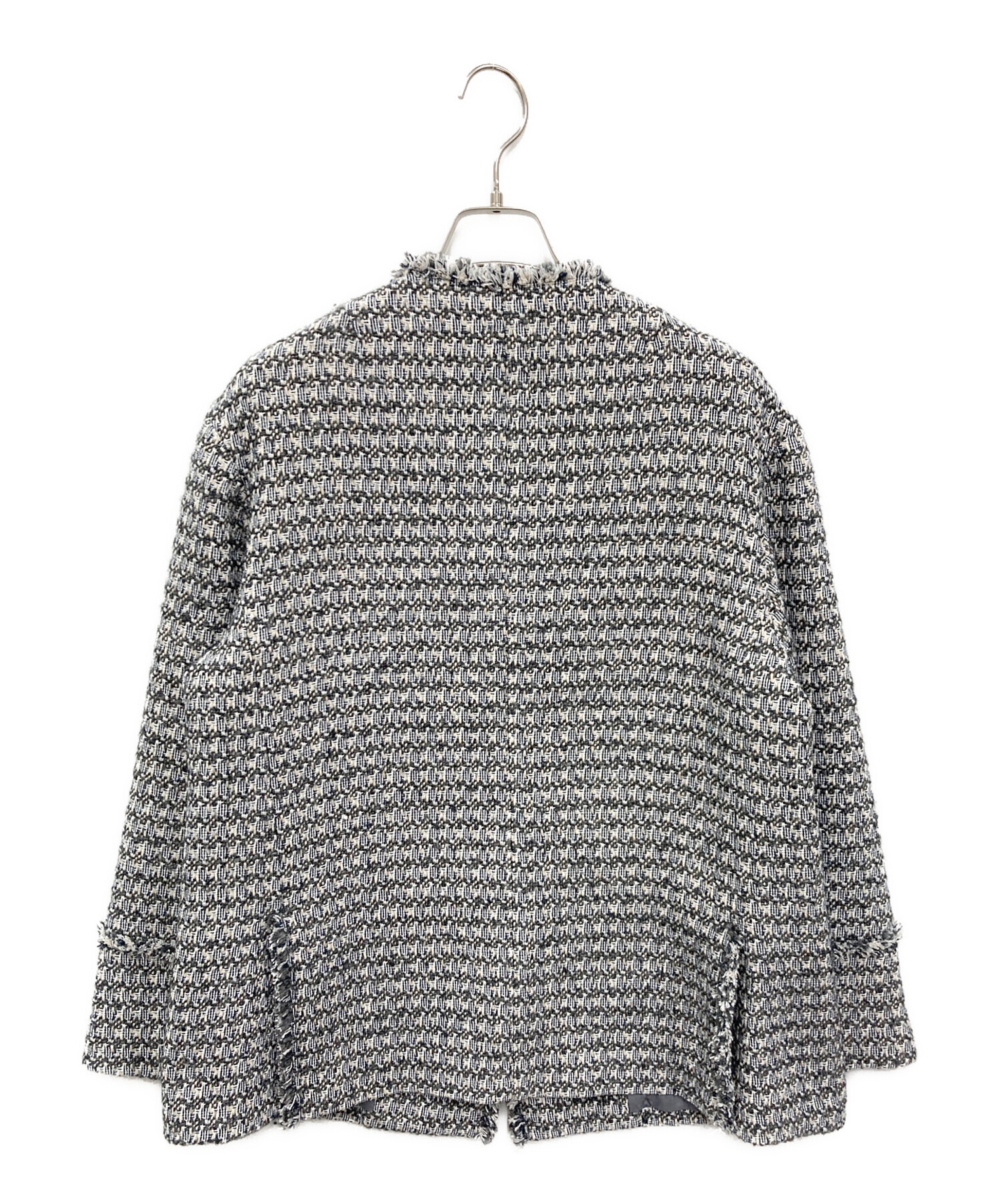 【美品】IENA　LINEN Tweed ジャケット 中古・古着通販】IENA (イエナ) maison LINTON TWEED JACKET グレー
