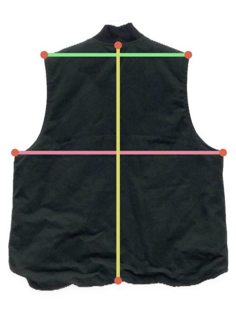 中古・古着通販】CarHartt (カーハート) ダックベスト ブラック サイズ