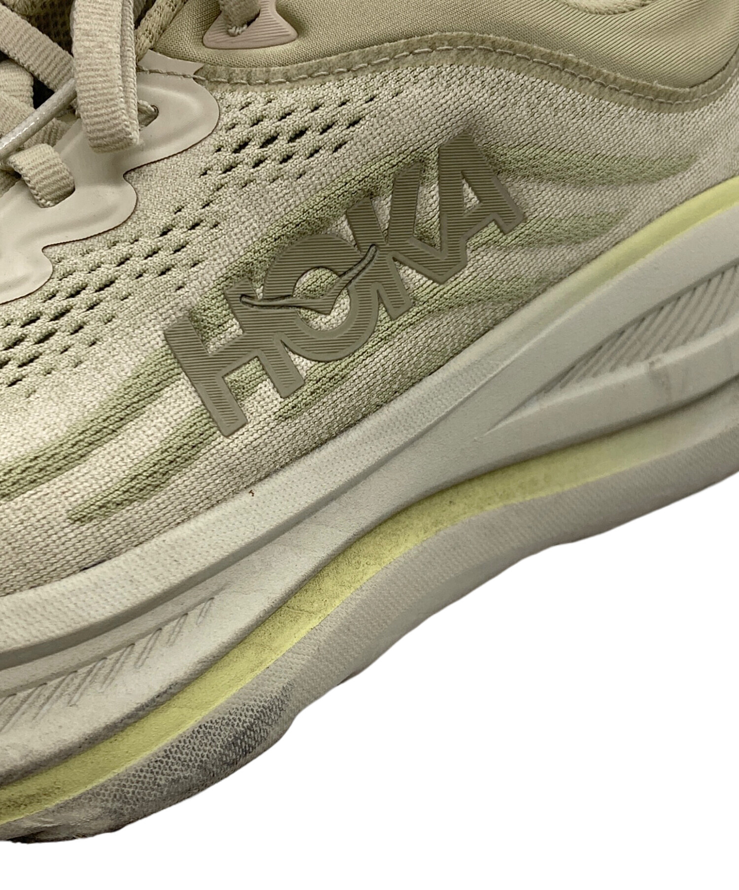 中古・古着通販】HOKA (ホカ) BONDI 9 グリーン サイズ:27.5cm