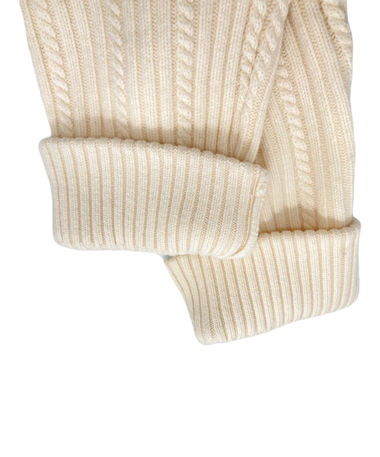 中古・古着通販】OHGA (オオガ) ZIP COLLAR KNIT ホワイト サイズ:FREE