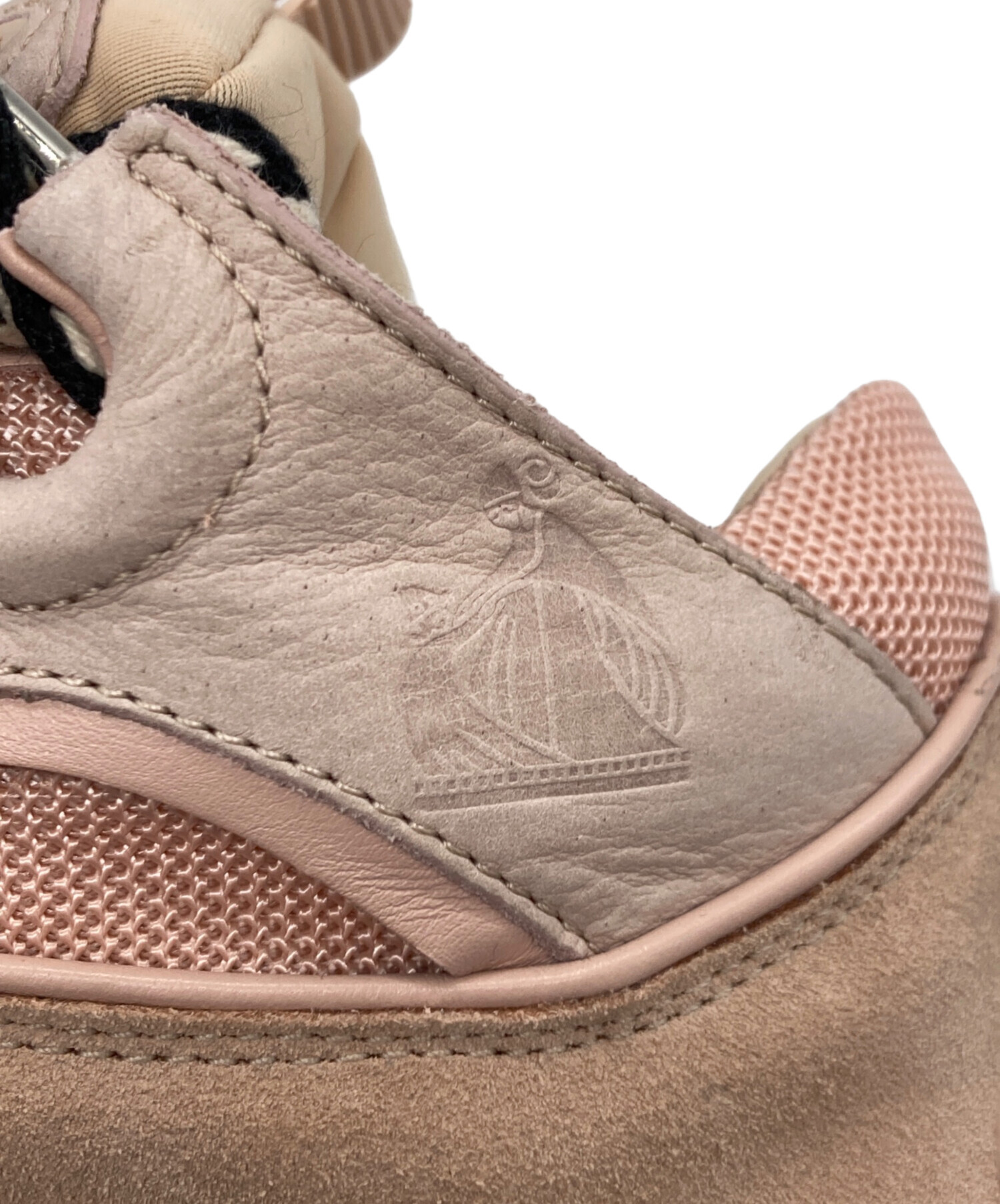 LANVIN スニーカー EU42(27cm位) ピンクxベージュx黒等 【古着】【中古】 中古・古着通販】LANVIN (ランバン) Curb Sneakers ピンク サイズ:37