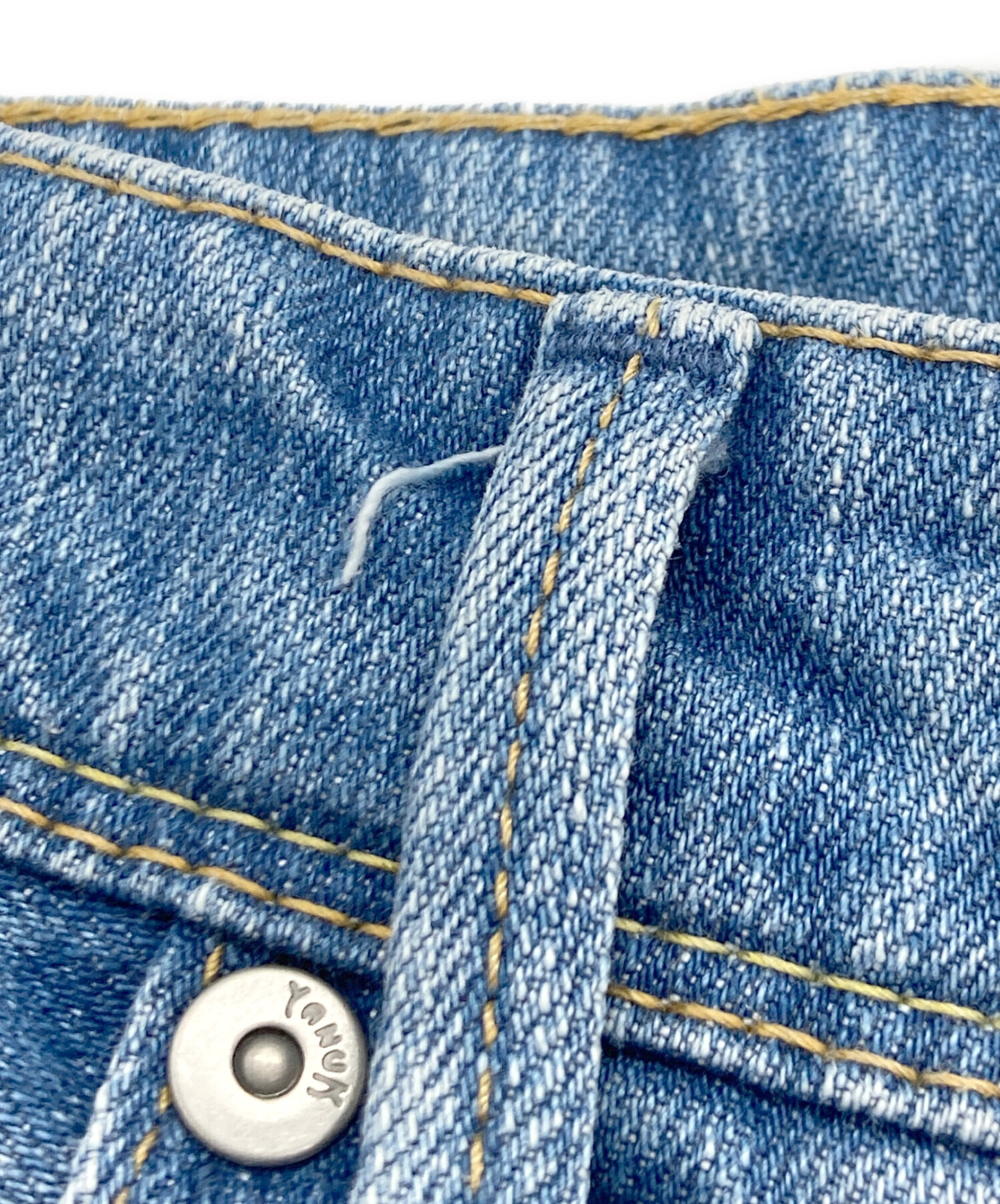 中古・古着通販】YANUK (ヤヌーク) LILITH WIDE STRAIGHTデニムパンツ