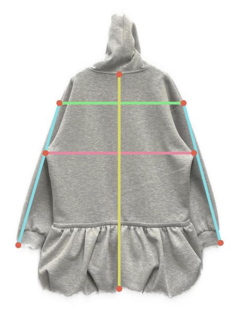 中古・古着通販】THE TOE (ザ・トゥー) Wagner Hoodie Dress グレー