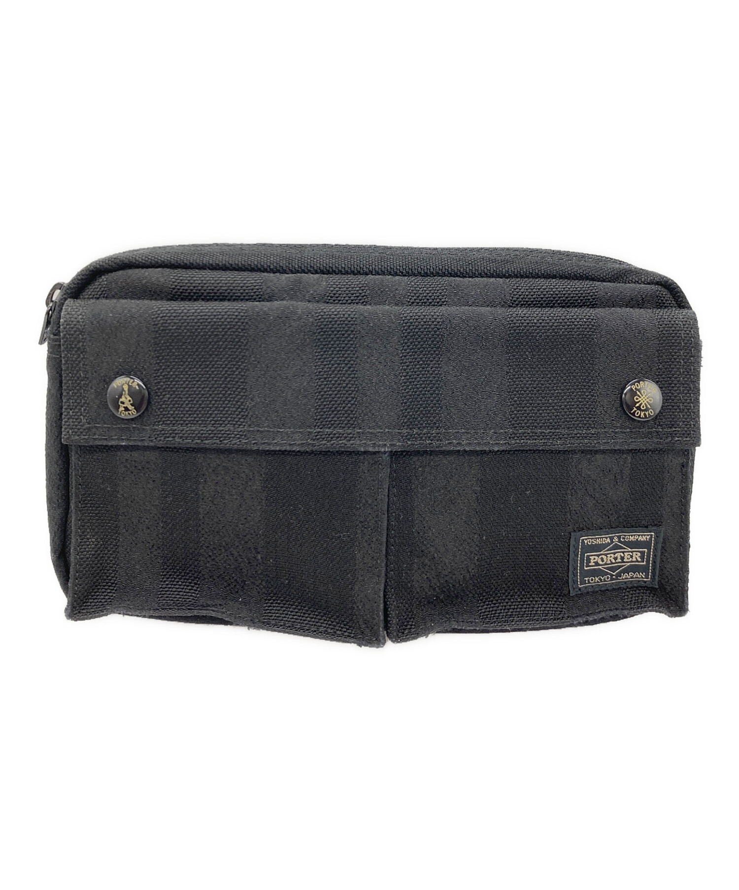 中古・古着通販】PORTER (ポーター) WAIST BAG ブラック｜ブランド