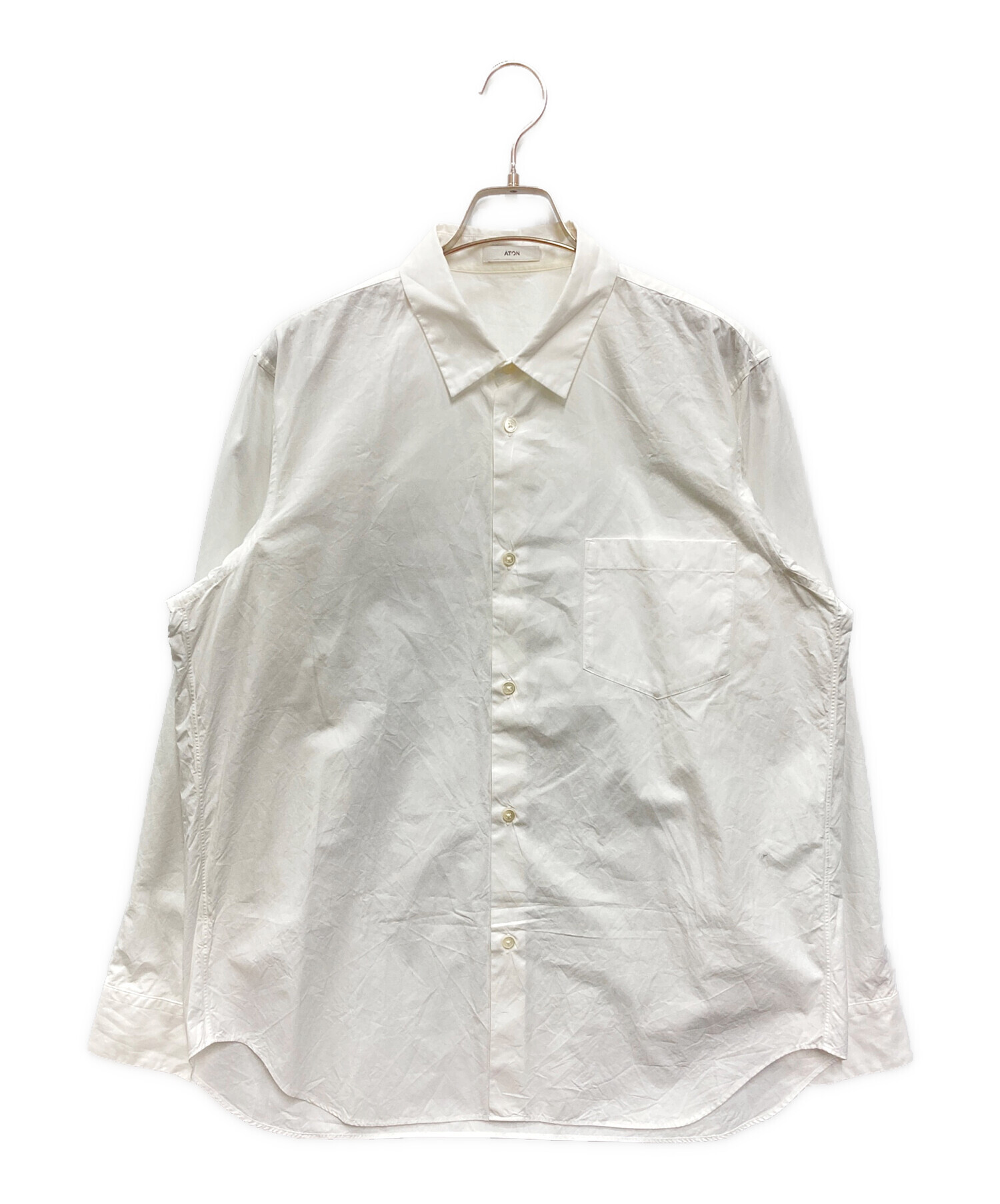 中古・古着通販】ATON (エイトン) SUVIN BROAD STANDARD SHIRTS