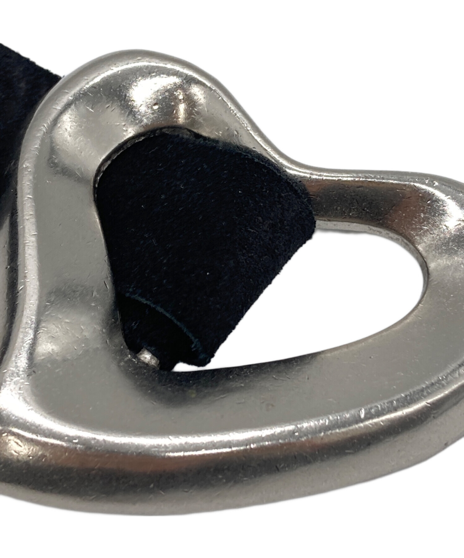 中古・古着通販】SEA (シー) ビッグハートスエードベルト ブラック