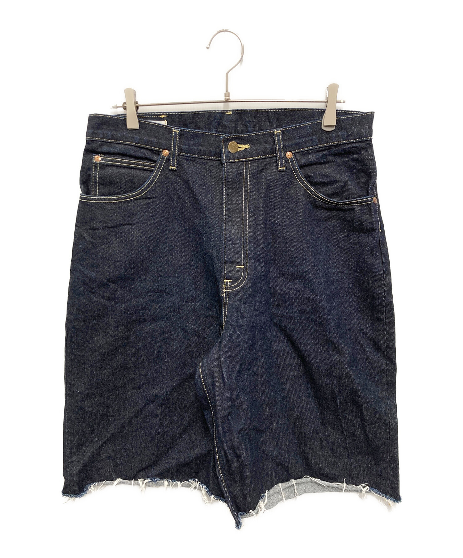 りりー 中古・古着通販】LEE (リー) RIDER WIDE SHORTS インディゴ サイズ:L