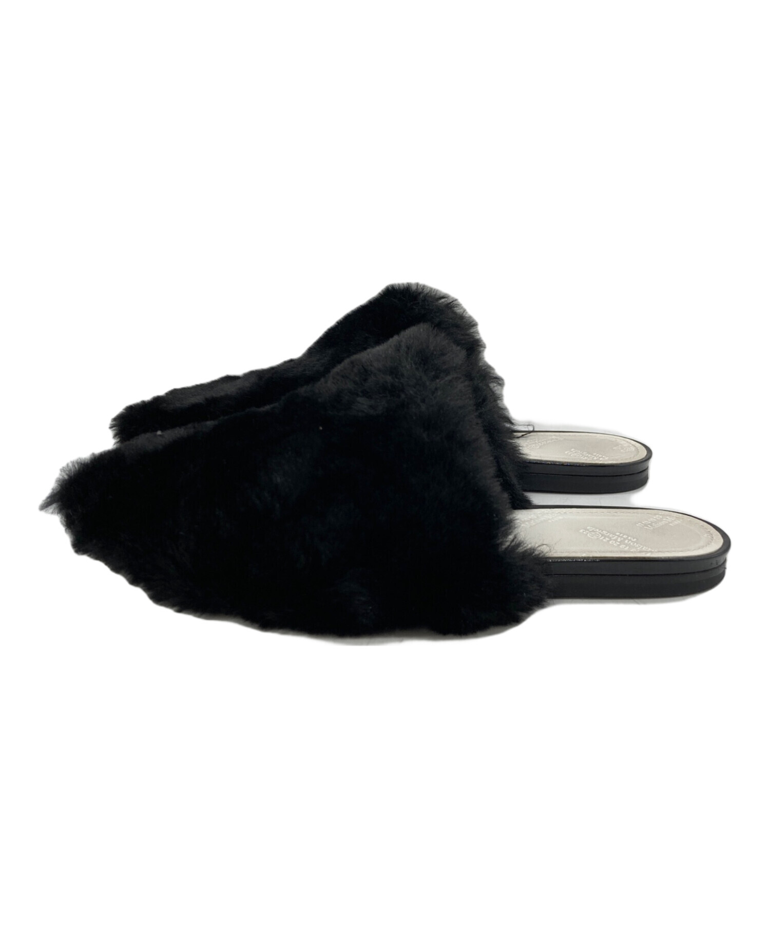 メゾンマルジェラ　フェイクファーミュール　38 中古・古着通販】Maison Margiela (メゾンマルジェラ) フェイクファー