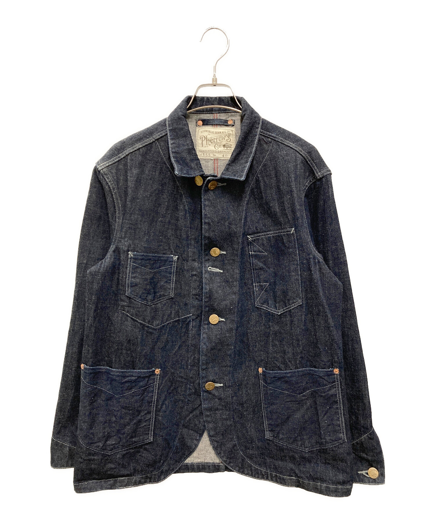 Pherrow's 未使用品チェンジボタンデニムカバーオールサイズ 40 中古・古着通販】Pherrow's (フェローズ) ［古着］デニムカバーオール