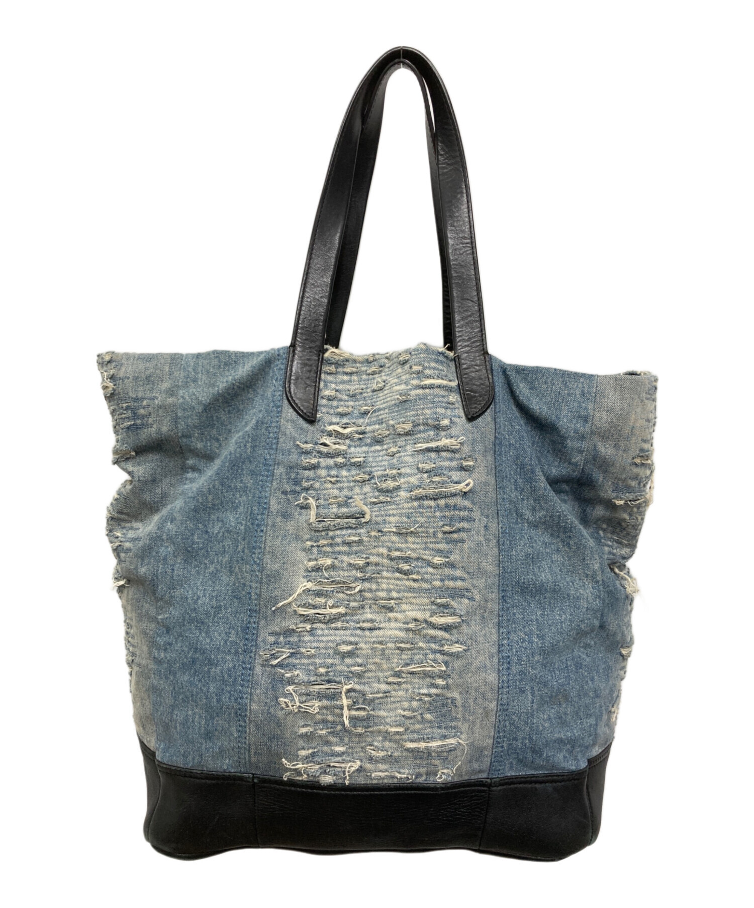 【中古／美品】DIESEL デニム トートバッグ 中古・古着通販】DIESEL INDUSTRY (ディーゼル) デニムトートバッグ