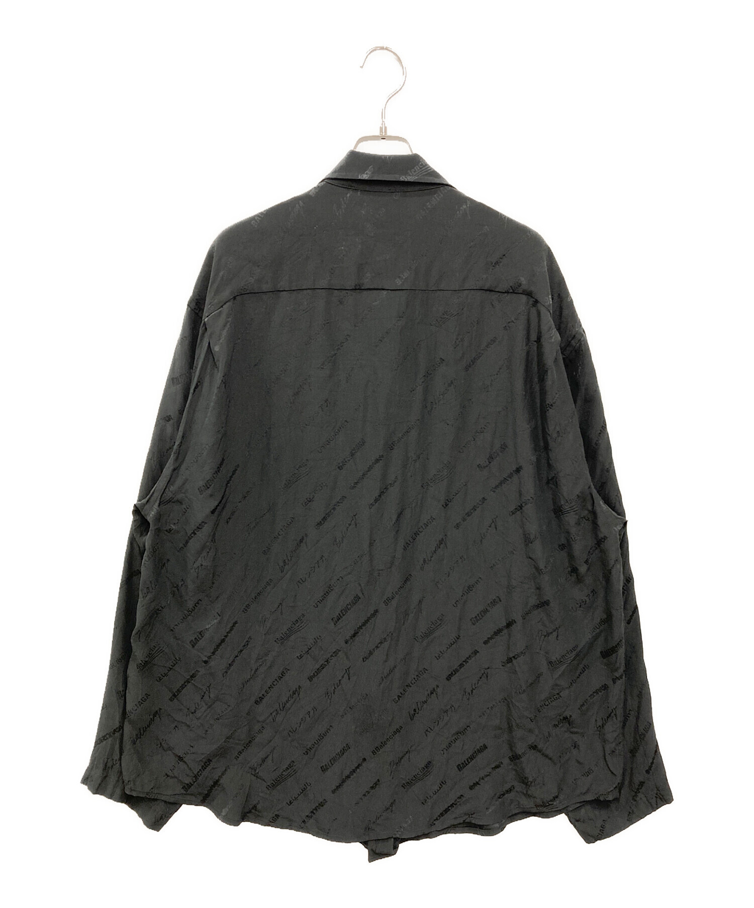 中古・古着通販】BALENCIAGA (バレンシアガ) BBロゴシルクシャツ