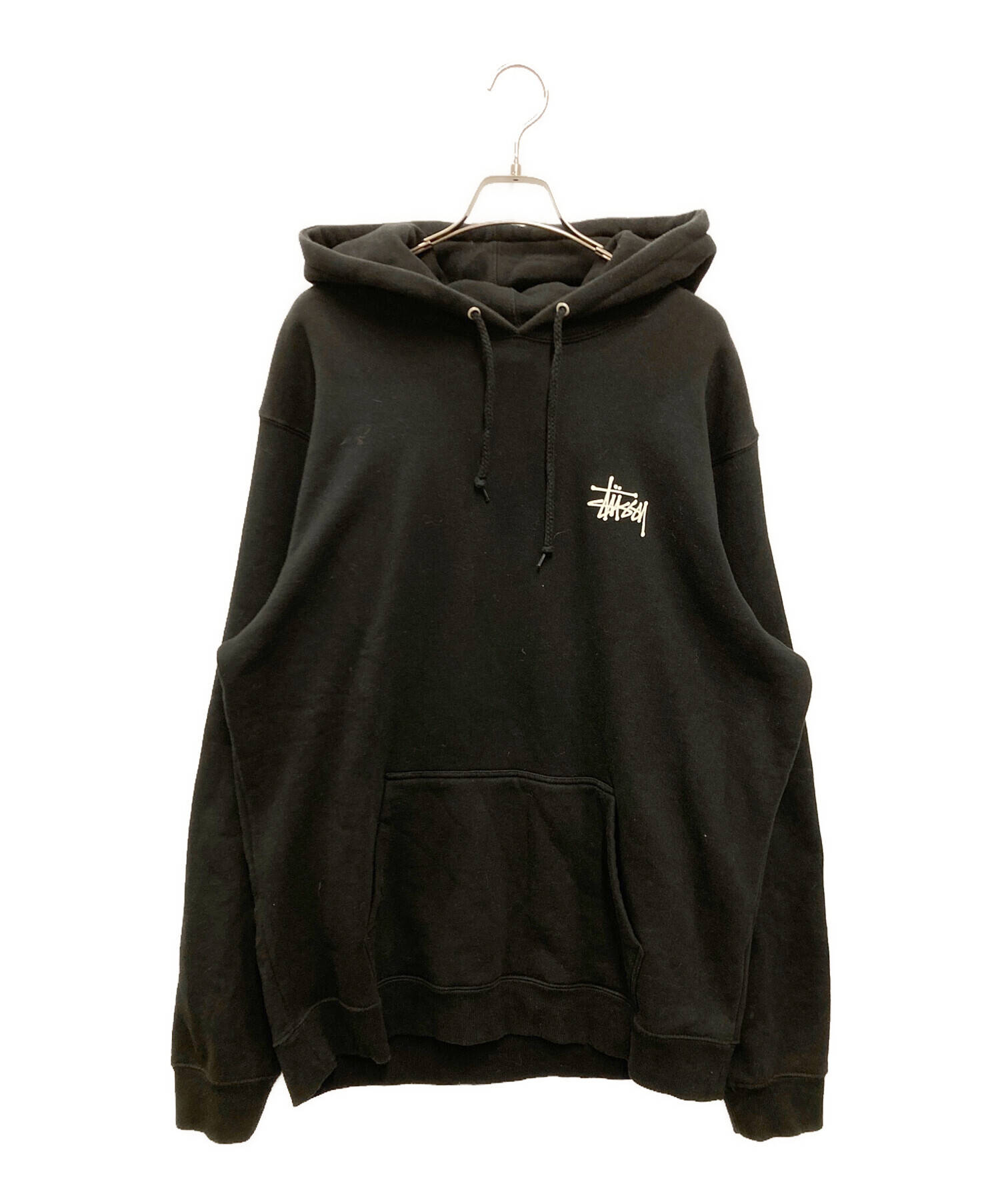 中古・古着通販】stussy (ステューシー) BASIC STUSSY HOOD ブラック