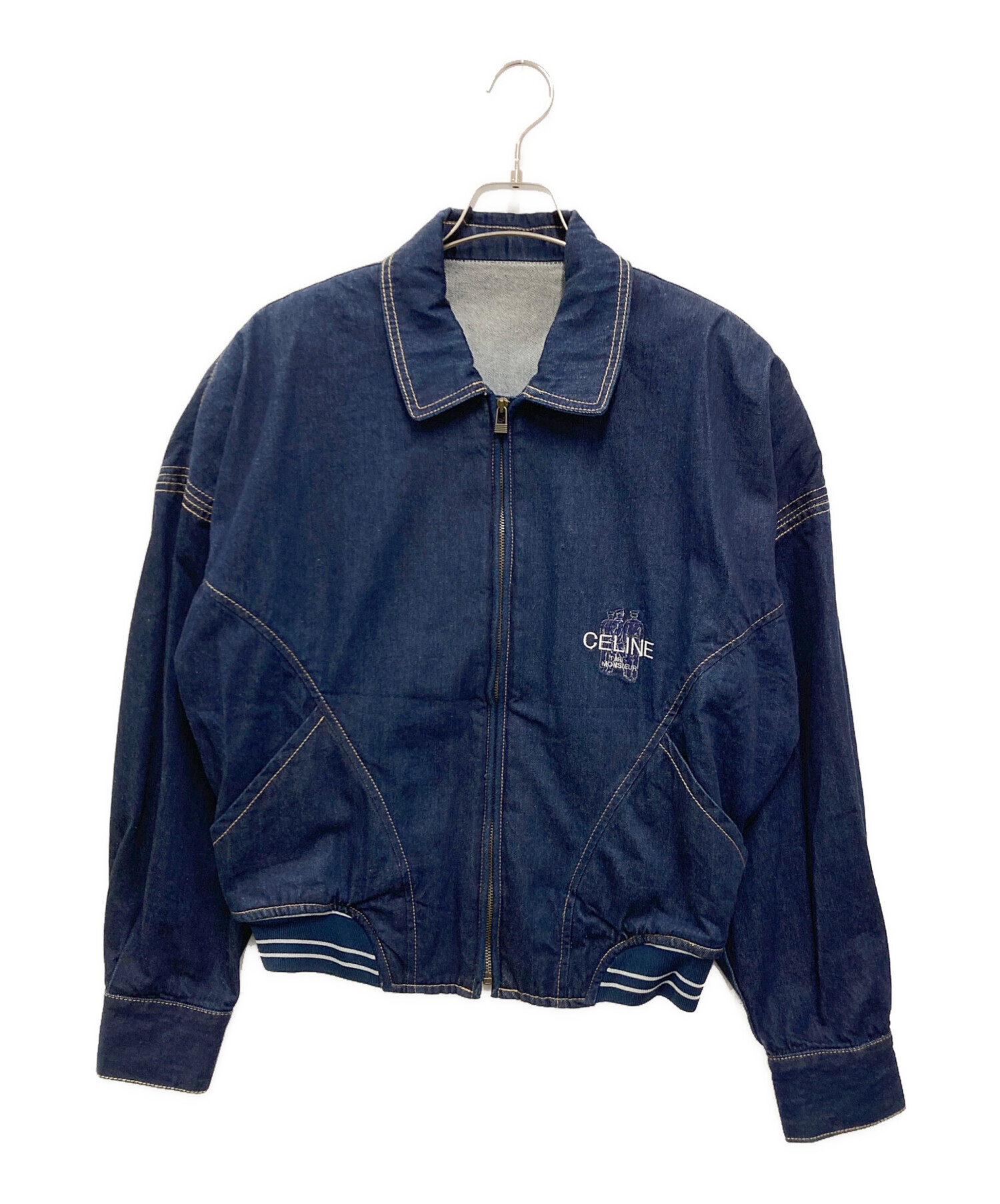 リ*ド様 celineフィービー期セリーヌデニムジャケット34 中古・古着通販】CELINE (セリーヌ) ［古着］ジップアップデニム
