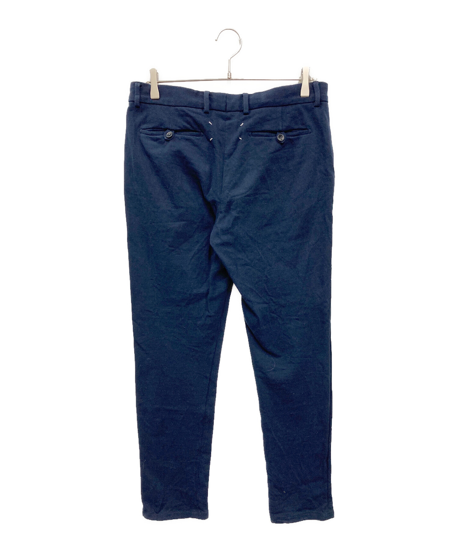 メゾンマルジェラ　ネイビー スラックス サイズ14 中古・古着通販】Maison Margiela (メゾンマルジェラ) コットン