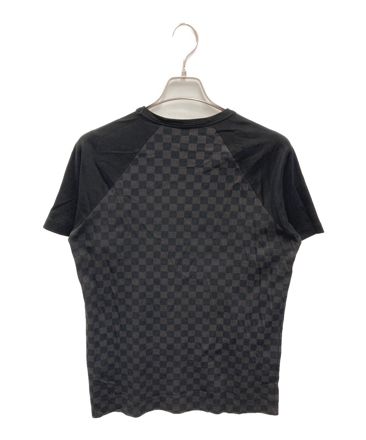 ⭐正規品Louis Vuittonダミエ Tシャツ 黒Mサイズ 人気モデル中古♪ 中古・古着通販】LOUIS VUITTON (ルイ ヴィトン) ダミエ柄tシャツ